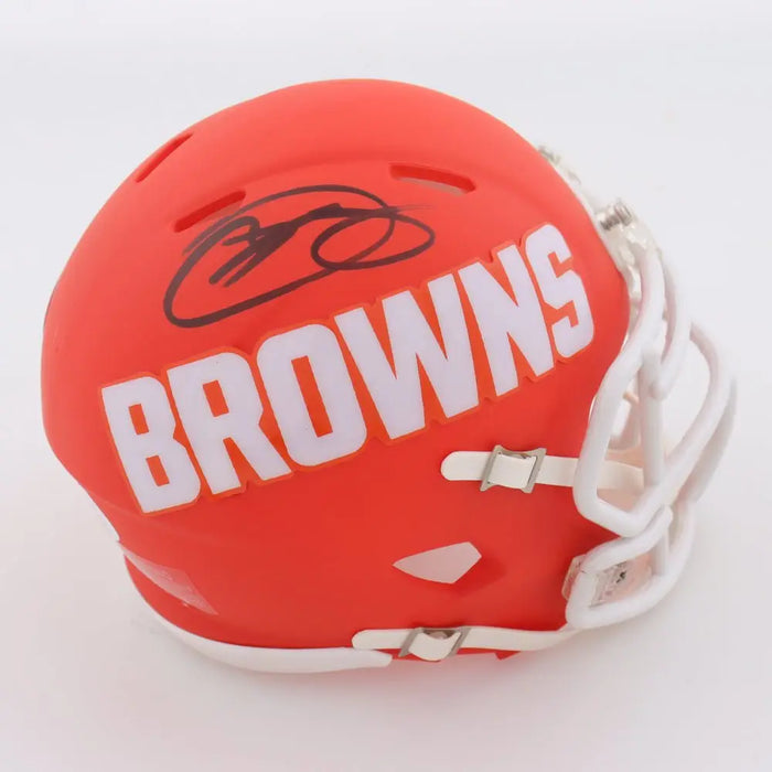Odell Beckham Jr. Signed Browns Amp Alternate Speed Mini Helmet (JSA) by Price Is Right Miami