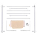 Odoland 70in Foldable Baby Toddler Safety Bed Rail Anti Falling Guard by DailySale