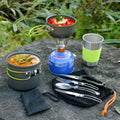 ODOLAND Camping Cookware Kit Lightweight Portable Cookware Set by DailySale