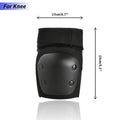 Odoland Knee and Elbow Waist Pads for Cycling, Skating, Mini Biking Riding Adjustable Size by DailySale
