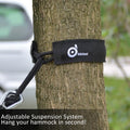 Odoland Lightweight Portable Nylon Camping Hammock and Steel Carabiners by DailySale