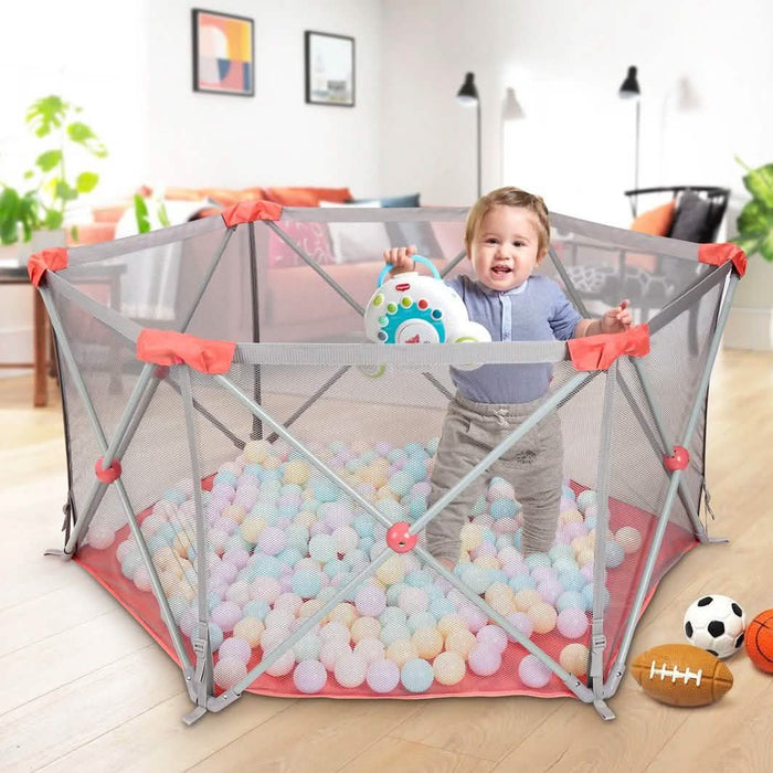 Odoland Safety Portable Playpen Infants Toddler Fence by DailySale