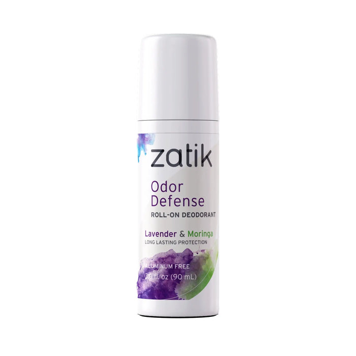 Odor Defense Roll on Deodorant Lavender and Moringa by Zatik Naturals