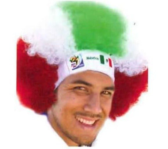 Mexico World Cup Soccer Afro Wig – Official FIFA Licensed Retro Fan Gear by Price Is Right Miami