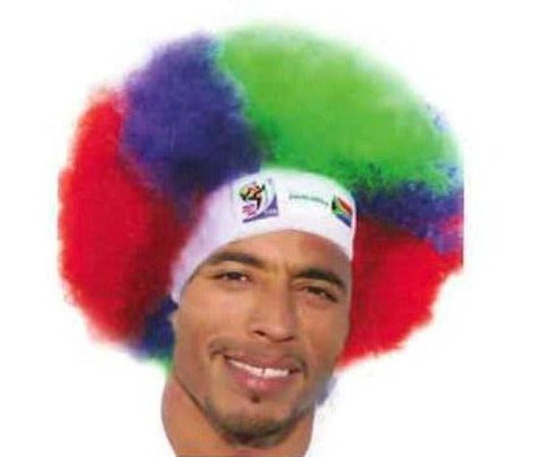 South Africa World Cup Soccer Afro Wig – Official FIFA Licensed Retro Fan Gear by Price Is Right Miami
