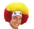 Spain World Cup Soccer Afro Wig 25-Count Case Pack – Official FIFA Licensed Retro Fan Gear by Price Is Right Miami