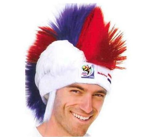 Holland World Cup Soccer Mohawk Wig 25-Count Case Pack – Official FIFA Licensed Retro Fan Gear by Price Is Right Miami