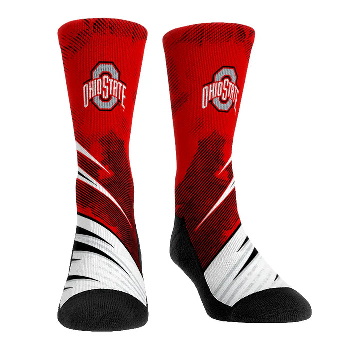 Ohio State Buckeyes - Slash Slant by Rock 'Em Socks