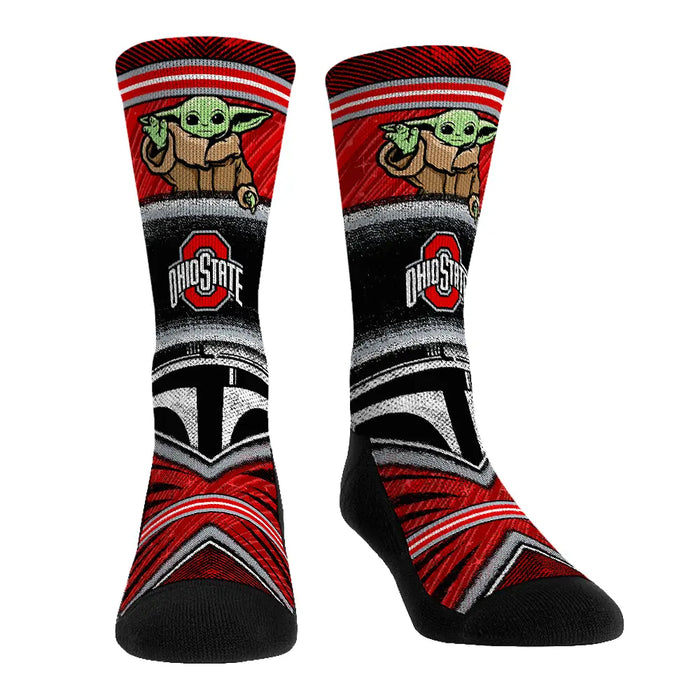 Ohio State Buckeyes - Star Wars - Grogu Intergalactic Fan by Rock 'Em Socks