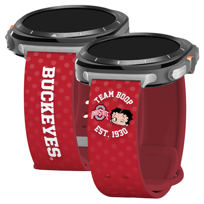 Ohio State Buckeyes X Betty Boop HD Samsung Galaxy Watch Ultra Watch Band by Affinity Bands