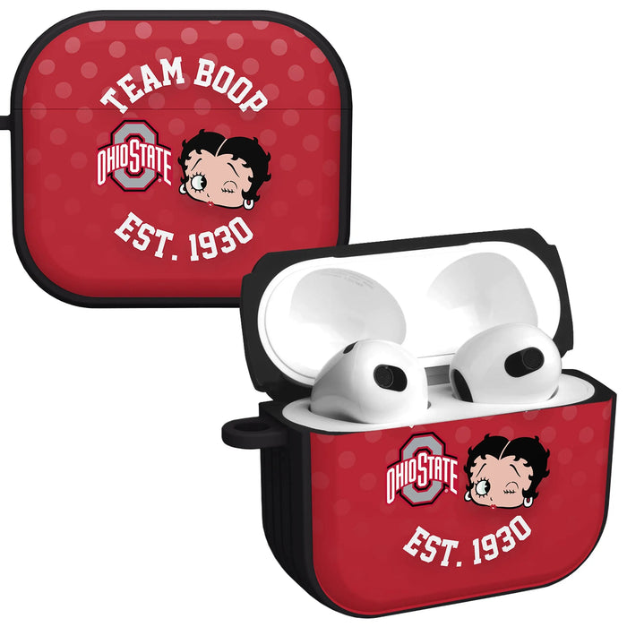 Ohio State Buckeyes X Betty Boop HDX Apple AirPods Gen 3 Case Cover by Affinity Bands