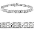 Genuine White Diamond Tennis Bracelet by Fine Color Jewels