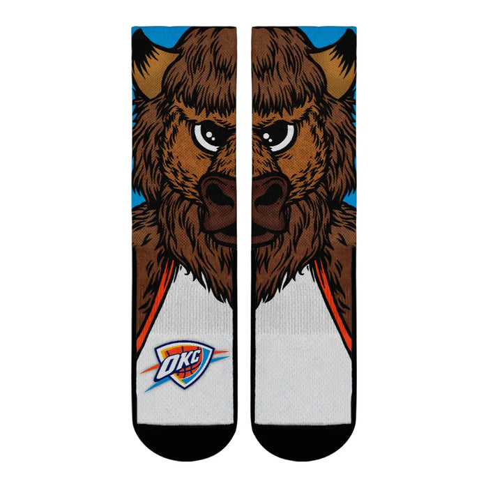 Oklahoma City Thunder - Split Face Mascot by Rock 'Em Socks