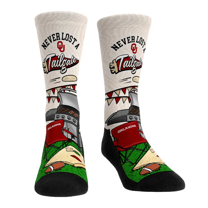 Oklahoma Sooners - Never Lost a Tailgate by Rock 'Em Socks