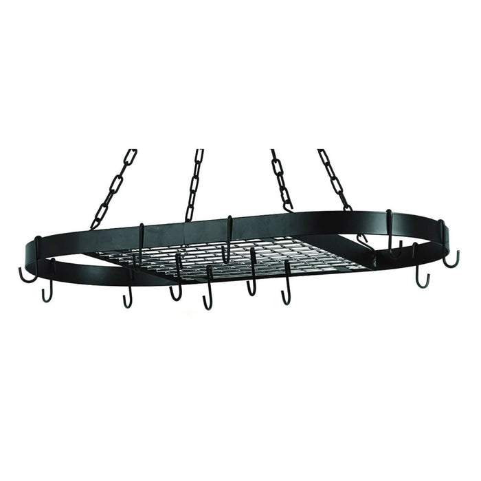 Old Dutch Oval Matte Black Hanging Pot Rack by DailySale