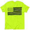 Old Glory - Safety Yellow Hi-Vis T-Shirt by Armed American Supply