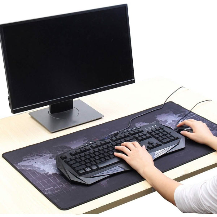 Old World Map Full Desk Coverage Gaming and Office Mousepad by DailySale
