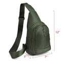Olive Crossbody Sling Backpack with Adjustable Strap by DailySale