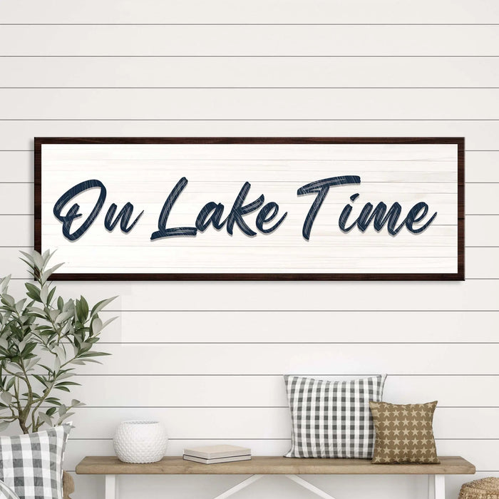 On Lake Time Sign III by Tailored Canvases