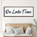 On Lake Time Sign III by Tailored Canvases