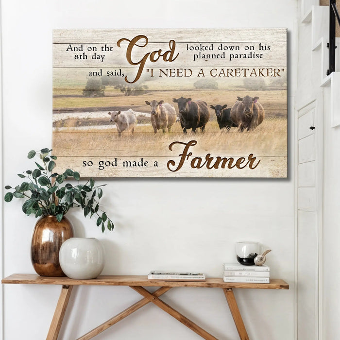 On The 8th Day God Made A Farmer Sign III by Tailored Canvases