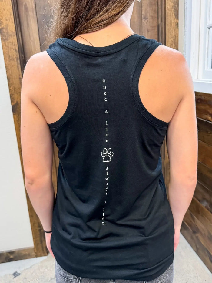 Once A Lion Tank - Black by Boutique 23