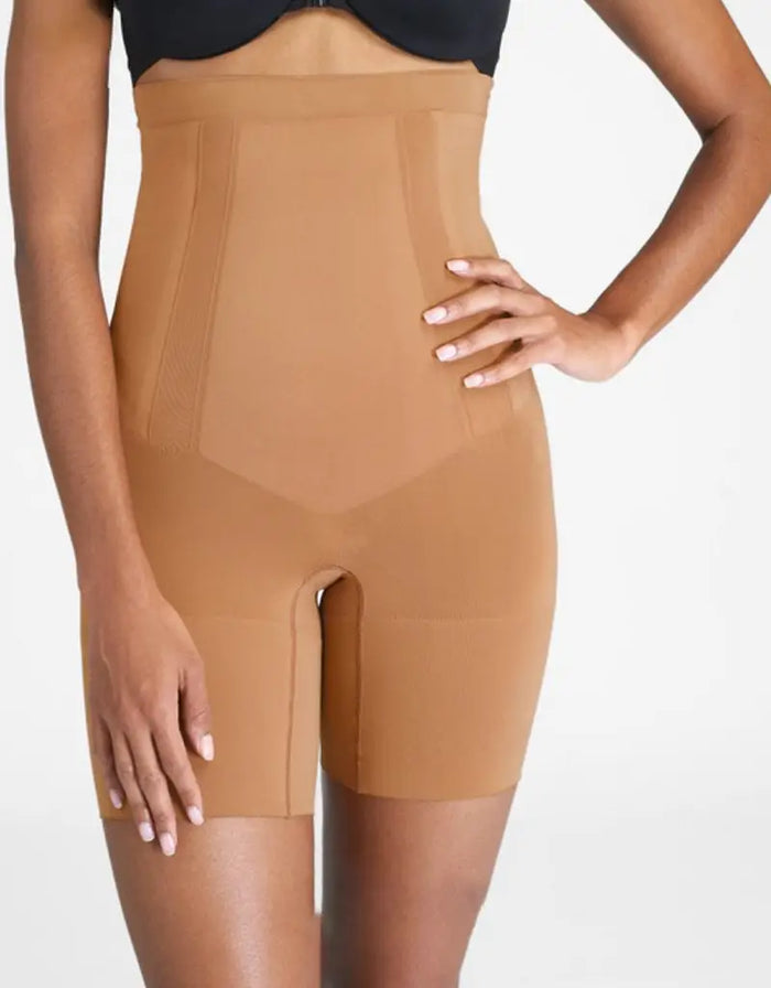 OnCore SPANX High-Waisted Mid-Thigh Short - Naked 3.0 by Boutique 23