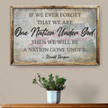 One Nation Under God Ronald Reagan Sign III by Tailored Canvases