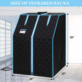 One Person Portable Full Body Sauna Tent SPA Set for Home by DailySale