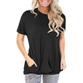 Women Casual Loose Fit Shirt Tunic Top Baggy Comfy Blouse with Pocket by DailySale