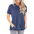 Women Casual Loose Fit Shirt Tunic Top Baggy Comfy Blouse with Pocket by DailySale