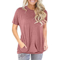Women Casual Loose Fit Shirt Tunic Top Baggy Comfy Blouse with Pocket by DailySale
