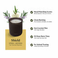 Sprig by Kohler Shield Aromatherapy Candle with Tea Tree and Rosemary - 8 oz by Deal US