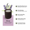 Sprig by Kohler Sleep Aromatherapy Candle with Lavender and Vanilla - 8 oz by Deal US