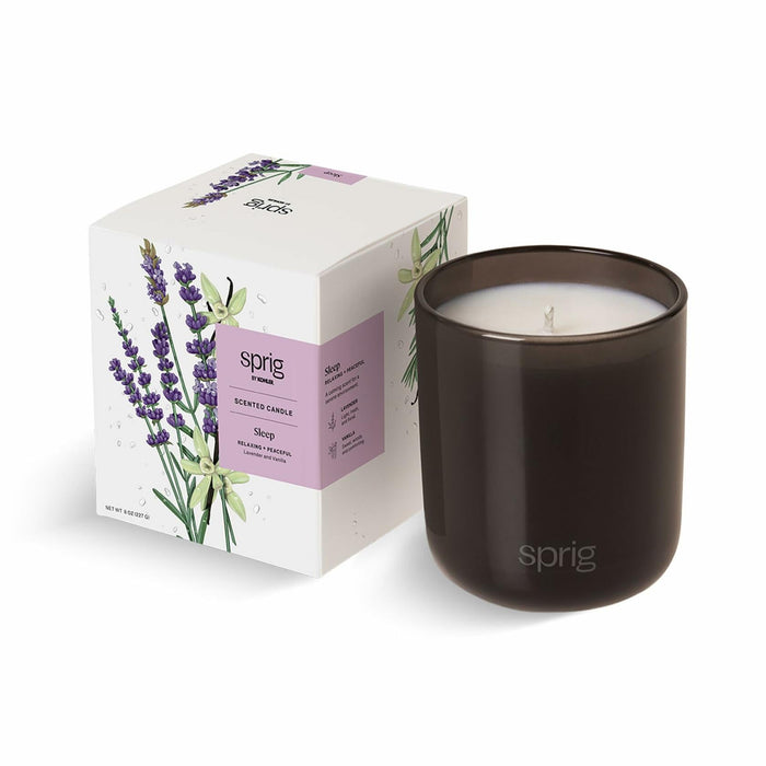 Sprig by Kohler Sleep Aromatherapy Candle with Lavender and Vanilla - 8 oz by Deal US