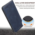 TOHULLE for Google Pixel 6 Case, Vintage Wallet Case Card Holder - Blue by Deal US