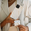 BURGA iPhone 15 Pro Max Case Nude Glitter Marble - Cute, Trendy, New by Deal US