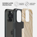 BURGA iPhone 15 Pro Max Case Nude Glitter Marble - Cute, Trendy, New by Deal US