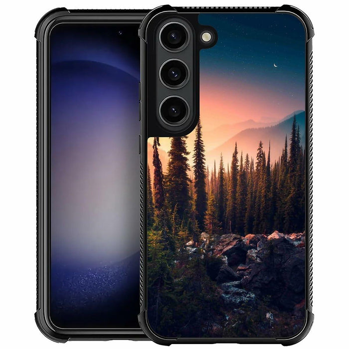 Goodsprout Compatible with Samsung Galaxy S23 Case,Mountain Dreams Tree Pattern by Deal US