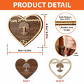 V VIBEPY 50th Anniversary 2-Layer Couples Ornament Decorative Keepsake by Deal US