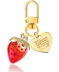 LAEKOU Cute Strawberry Keychain Accessories for Women, Y2K Key Chain by Deal US