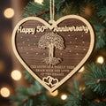 V VIBEPY 50th Anniversary 2-Layer Couples Ornament Decorative Keepsake by Deal US