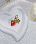 LAEKOU Cute Strawberry Keychain Accessories for Women, Y2K Key Chain by Deal US
