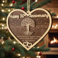 V VIBEPY 50th Anniversary 2-Layer Couples Ornament Decorative Keepsake by Deal US