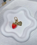 LAEKOU Cute Strawberry Keychain Accessories for Women, Y2K Key Chain by Deal US