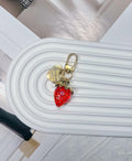 LAEKOU Cute Strawberry Keychain Accessories for Women, Y2K Key Chain by Deal US