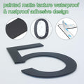 6 Inch Stainless Steel Self-Adhesive House Number 4 Outdoor Durable by Deal US