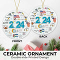 NewEleven 2024 Christmas Ornament Year in Review Memorable Holiday Decor by Deal US