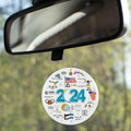NewEleven 2024 Christmas Ornament Year in Review Memorable Holiday Decor by Deal US