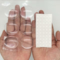 56 pcs Clear Self Adhesive Door Stoppers Set Wall Protectors 1.57x0.33" by Deal US